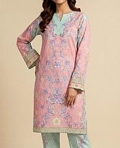 So Kamal Dusty Pink/Sea Mist Lawn Suit (2 pcs)- Pakistani Lawn Dress