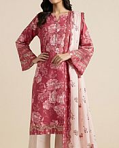 So Kamal Dark Pink/Off White Lawn Suit- Pakistani Lawn Dress