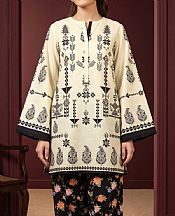 Ivory/Black Lawn Suit (2 pcs)