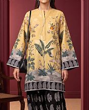 Sand Gold/Black Lawn Suit (2 pcs)