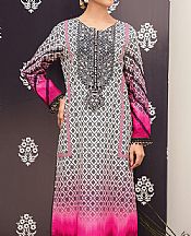 So Kamal Off White/Pink Lawn Suit (2 pcs)- Pakistani Lawn Dress