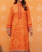 So Kamal Bright Orange Lawn Suit (2 pcs)- Pakistani Lawn Dress