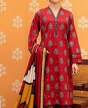 So Kamal Cornell Red Lawn Suit- Pakistani Lawn Dress