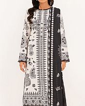 So Kamal Black/White Lawn Suit- Pakistani Lawn Dress