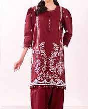 So Kamal Wine Red Lawn Suit (2 pcs)- Pakistani Lawn Dress
