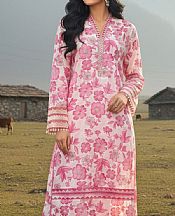 So Kamal Pink/Off White Karandi Suit (2 pcs)- Pakistani Winter Dress