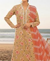 So Kamal Sand Gold Karandi Suit- Pakistani Winter Dress