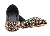 Ladies Khussa- Black- Khussa Shoes for Women