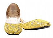 Ladies Khussa- Yellow- Khussa Shoes for Women
