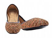Ladies Khussa- Black/Brown- Pakistani Khussa Shoes