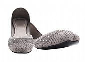 Ladies Khussa- Grey- Khussa Shoes for Women