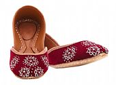 Ladies Khussa- Maroon- Pakistani Khussa Shoes
