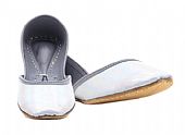Ladies Khussa- Silver- Pakistani Khussa Shoes
