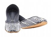 Ladies Khussa- Grey- Khussa Shoes for Women