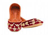 Ladies Khussa- Maroon- Khussa Shoes for Women