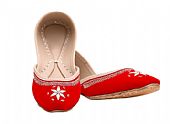 Ladies Khussa- Red- Khussa Shoes for Women