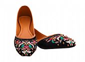 Ladies Khussa- Black- Pakistani Khussa Shoes