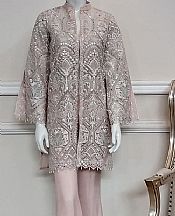 Threads And Motifs Tea Pink Net Suit- Pakistani Chiffon Dress