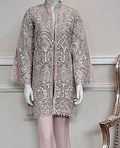 Threads And Motifs Beige Net Suit- Pakistani Designer Chiffon Suit