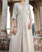 Threads And Motifs Ivory Net Suit- Pakistani Chiffon Dress