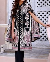 Threads And Motifs Black Organza Suit- Pakistani Chiffon Dress