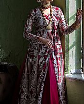 Threads And Motifs Magenta Net Suit- Pakistani Designer Chiffon Suit