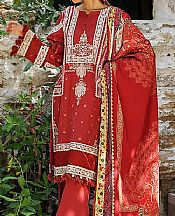 Scarlet Khaddar Suit (2 Pcs)- Pakistani Winter Dress