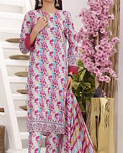 Vs Textile White Lawn Suit- Pakistani Lawn Dress