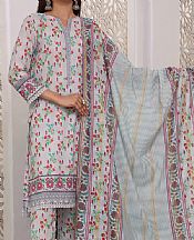 Vs Textile White Lawn Suit- Pakistani Designer Lawn Suits
