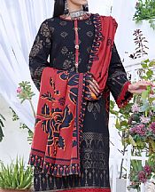 Black Khaddar Suit- Pakistani Winter Dress