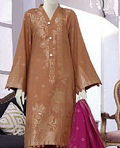 Vs Textile Rust Linen Suit- Pakistani Winter Clothing