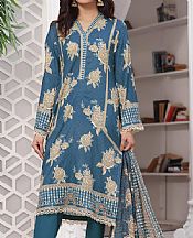 Vs Textile Tiffany Blue Lawn Suit- Pakistani Lawn Dress