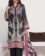 Vs Textile Black Lawn Suit- Pakistani Designer Lawn Suits