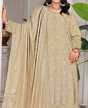 Vs Textile Cream Linen Suit- Pakistani Winter Clothing