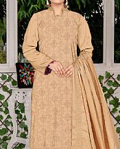 Pastel Orange Linen Suit- Pakistani Winter Dress