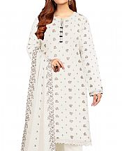 White Karandi Suit- Pakistani Winter Clothing