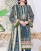 Teal Blue Khaddar Suit- Pakistani Winter Dress