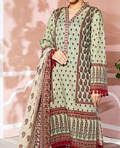 Vs Textile Pistachio Green Lawn Suit- Pakistani Designer Lawn Suits