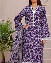 Purple Cambric Suit- Pakistani Winter Dress