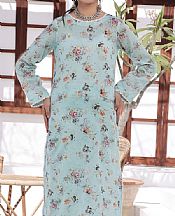 Vs Textile Light Turquoise Lawn Suit (2 Pcs)- Pakistani Designer Lawn Suits