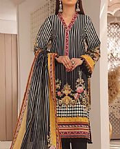 Vs Textile Black Lawn Suit- Pakistani Designer Lawn Suits