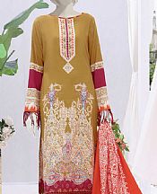 Mustard Linen Suit- Pakistani Winter Dress