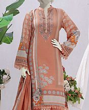 Peach Linen Suit- Pakistani Winter Dress