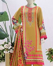 Saffron Yellow Linen Suit- Pakistani Winter Dress