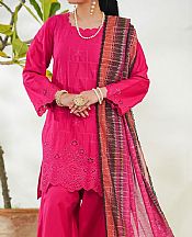 Vs Textile Hot Pink Lawn Suit- Pakistani Designer Lawn Suits