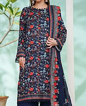 Vs Textile Navy Blue Lawn Suit- Pakistani Designer Lawn Suits