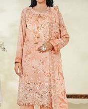 Vs Textile Peach Lawn Suit- Pakistani Lawn Dress