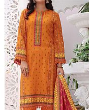 Vs Textile Bright Ornage Linen Suit- Pakistani Winter Dress