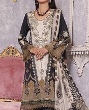 Black/White Lawn Suit- Pakistani Lawn Dress