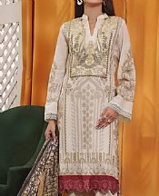 Vs Textile Off-white Lawn Suit- Pakistani Designer Lawn Suits